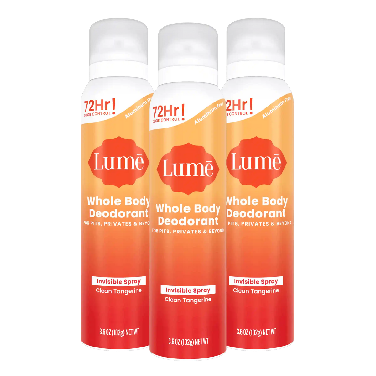 Clean Tangerine | Spray Deodorant 3-Pack